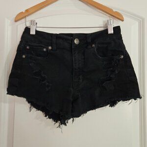 American Eagle Black Denim Shorts